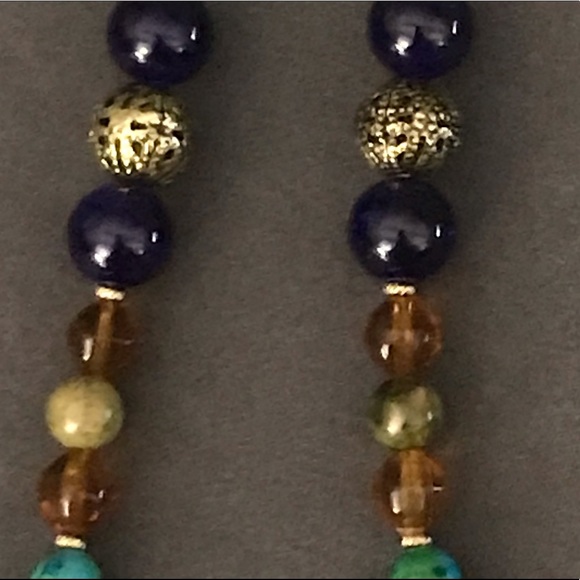 Color-burst Necklace with Jade - Picture 4 of 4